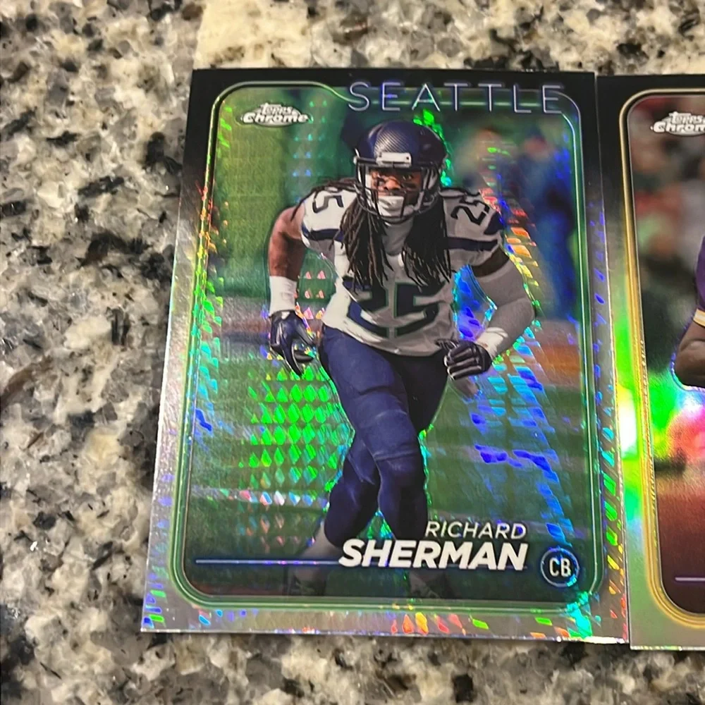 Topps Chrome 2024 24 Football Cards X 20 of which 1 Prism 2 refractors 5 rookies - Picture 3 of 11